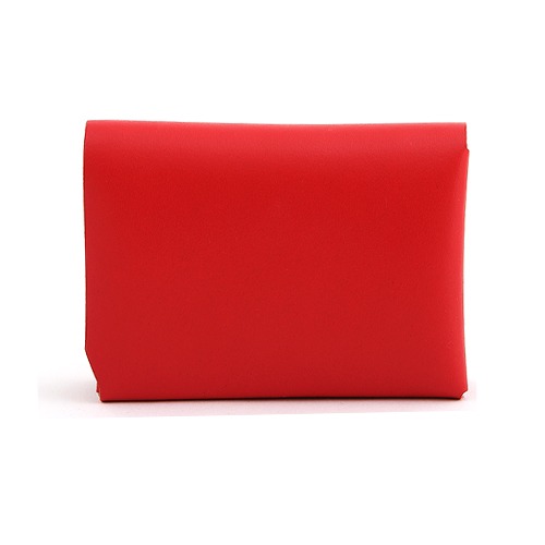 Origami wallet (straight chain)_Tomato red